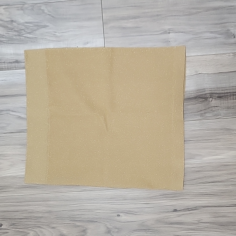 Gold Lurex Mini Skirt
